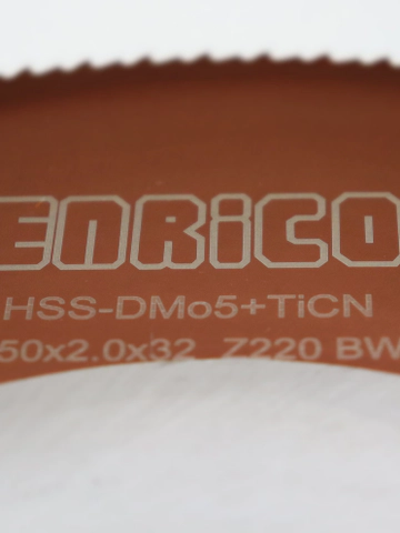 تیغ اره دیسکی آبصابونی فولادبر انریکو ENRICO 250*2.0*32 Z220 TICN BW