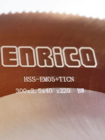 تیغ اره دیسکی آبصابونی استیل بر انریکو ENRICO 300*2.5*40 Z220 TICN BW